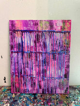Load image into Gallery viewer, "A Whole New Energy"Original Abstract Painting infused WIth Clear Quartz And Citrine On Canvas