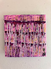 Load image into Gallery viewer, "Abundance" Original Abstract Painting Infused With Rose Quartz, Carnelian, And Moonstone