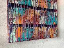 Load image into Gallery viewer, "Beauty And Purpose" Original Abstract Painting Infused With Rose Quartz And Carnelian