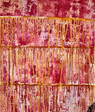 Load image into Gallery viewer, "Character Building" Original Abstract Painting INfused With Moonstone For Emotional Balance, Intuition, And New Beginnings