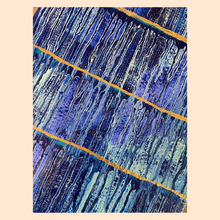 Load image into Gallery viewer, &quot;Cleansing Myself&quot; Amethyst Infused Original Abstract Blue Abstract Painting On Canvas, Blue Wall Art, Contemporary Art, Home Decor Art
