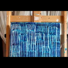 Load image into Gallery viewer, "Diving Deep" Original Abstract Painting Infused With Rose Quartz On Wood Panel