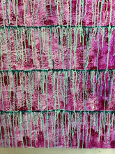 Load image into Gallery viewer, "Embracing Something New" Original Abstract Painting Infused With Rose Quartz And Amethyst On Wood Panel