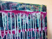 Load image into Gallery viewer, 'Exceeding" Original Abstract Painting Infused With Selenite And Black Tourmaline On Canvas