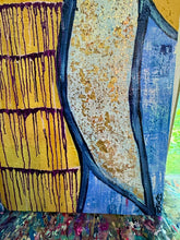 Load image into Gallery viewer, "Feeling A Loving Energy" Original Abstract Angel Figurative Painting Infused With Clear Quartz, Selenite, And Amethyst On Canvas