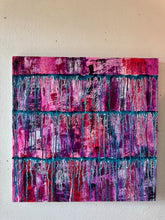 Load image into Gallery viewer, "Magical Vibration" Original Abstract Painting Infused With Crystals On Canvas