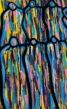 Load image into Gallery viewer, Original abstract figurative painting featuring an original poem handwritten poem on the back.