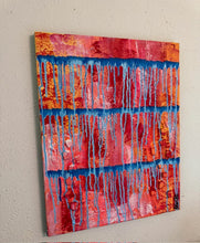 Load image into Gallery viewer, "Overcome" Original Abstract Painting Infused With Amethyst And Amazonite