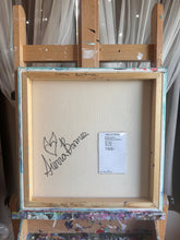 Load image into Gallery viewer, "Stepping Out of The Box" Original Abstract Painting Infused With Black Obsidian And Black Tourmaline