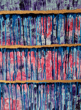 Load image into Gallery viewer, "The Sky Is Never The Limit" Original Abstract Painting Infused With Rose Quartz And Clear Quartz