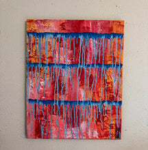 Load image into Gallery viewer, "Overcome" Original Abstract Painting Infused With Amethyst And Amazonite