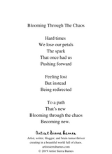 Load image into Gallery viewer, &quot;Bloom Through The Chaos&quot; Positive Quote Art Print

