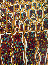 Load image into Gallery viewer, "Breaking The Mold" Original Abstract Figurative Painting Infused With Selenite, Amethyst, And Sleeping Beauty Turquoise
