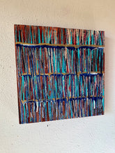 Load image into Gallery viewer, &quot;Breaking Through Challenges&quot; Original Abstract Drip Painting Infused With Selenite
