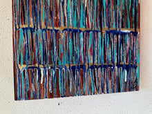 Load image into Gallery viewer, &quot;Breaking Through Challenges&quot; Original Abstract Drip Painting Infused With Selenite
