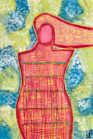 "Challenges"Original Abstract Figurative Painting