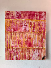 Load image into Gallery viewer, "Character Building" Original Abstract Painting INfused With Moonstone For Emotional Balance, Intuition, And  New Beginnings
