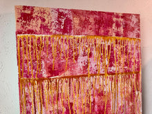 Load image into Gallery viewer, "Character Building" Original Abstract Painting INfused With Moonstone For Emotional Balance, Intuition, And  New Beginnings
