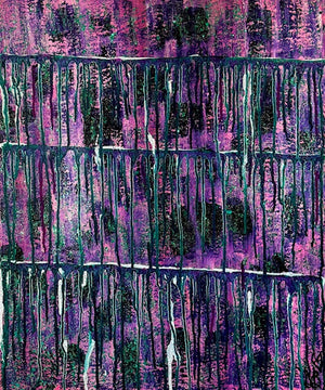 "Dancing Through It All" Original Abstract Painting Infused With Selenite