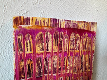 Load image into Gallery viewer, "Deep Passion" Original Abstract Painting Infused With Rose Quartz And Carnelian On Canvas
