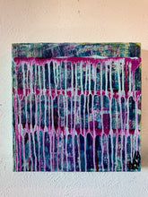 Load image into Gallery viewer, 'Exceeding" Original Abstract Painting Infused With Selenite And Black Tourmaline On Canvas
