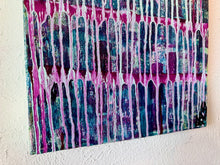 Load image into Gallery viewer, 'Exceeding" Original Abstract Painting Infused With Selenite And Black Tourmaline On Canvas
