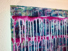 Load image into Gallery viewer, 'Exceeding" Original Abstract Painting Infused With Selenite And Black Tourmaline On Canvas
