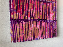 Load image into Gallery viewer, &quot;Find Joy In The Little Things&quot; Original Abstract Painting Infused With Rose Quartz, Amethyst, And Blue Calcite
