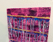 Load image into Gallery viewer, "Healing Journey" Original Abstract Painting Infused With Blue Calcite On Canvas
