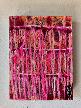 Load image into Gallery viewer, &quot;The Outside World&quot; Original Abstract Painting Infused With Black Tourmaline, Amethyst, &amp; Smokey Quartz
