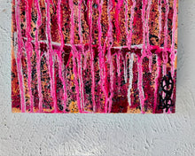 Load image into Gallery viewer, &quot;The Outside World&quot; Original Abstract Painting Infused With Black Tourmaline, Amethyst, &amp; Smokey Quartz
