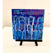 Load image into Gallery viewer, &quot;I Am A Magnet For Miracles&quot; Original Abstract Painting On Ceramic Tile
