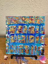 Load image into Gallery viewer, "I Am Full Of Potential" Original Abstract Painting Infused With Black Obsidian On Paper
