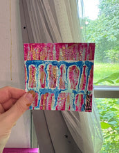 Load image into Gallery viewer, 'Magnet For Positivity" Small Original Abstract Painting Infused With Moonstone
