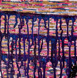 "Our Truth" Original Abstract Painting Infused With Crystals
