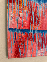 Load image into Gallery viewer, "Overcome" Original Abstract Painting Infused With Amethyst And Amazonite
