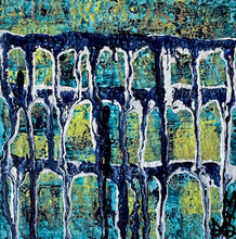 Load image into Gallery viewer, &quot;Protect Your Energy&quot; Small Original Abstract Drip Painting Infused With Amethyst
