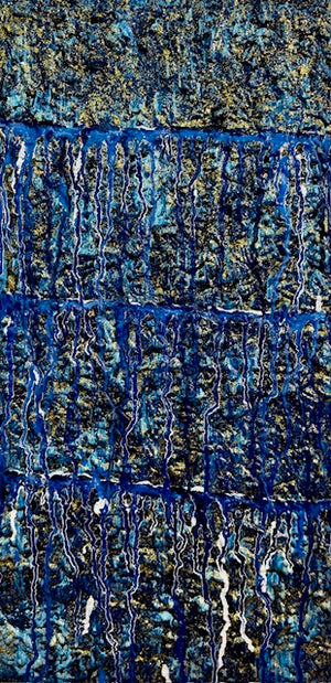 "Trusting And Believing" Original Abstract Painting Infused With Selenite