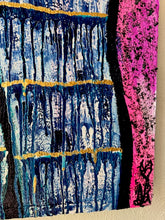 Load image into Gallery viewer, &quot;Wash Away&quot; Original Abstract Painting Infused With Carnelian, Rose Quartz, And Selenite
