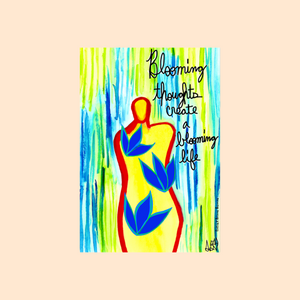 "Blooming Thoughts" Sticker