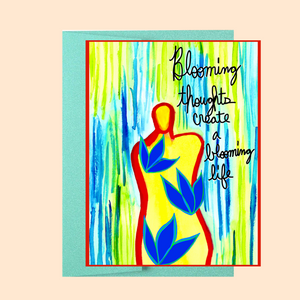 "Blooming Thoughts" Greeting Card